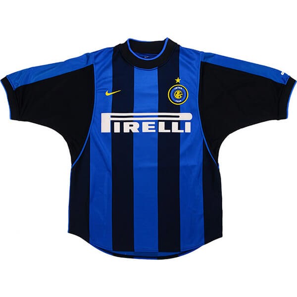 Tailandia Camiseta Inter Milan Primera equipo Retro 2000 2001 Azul